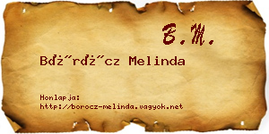 Böröcz Melinda névjegykártya